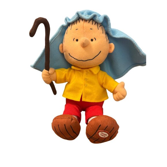 Hallmark Peanuts Linus Plush Shepherd Christmas 9" Tall Sound Doesn't Work - Picture 1 of 5